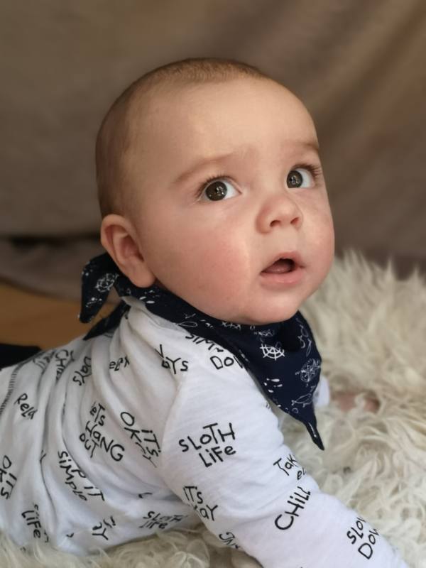 Baby Tuch naehen 3