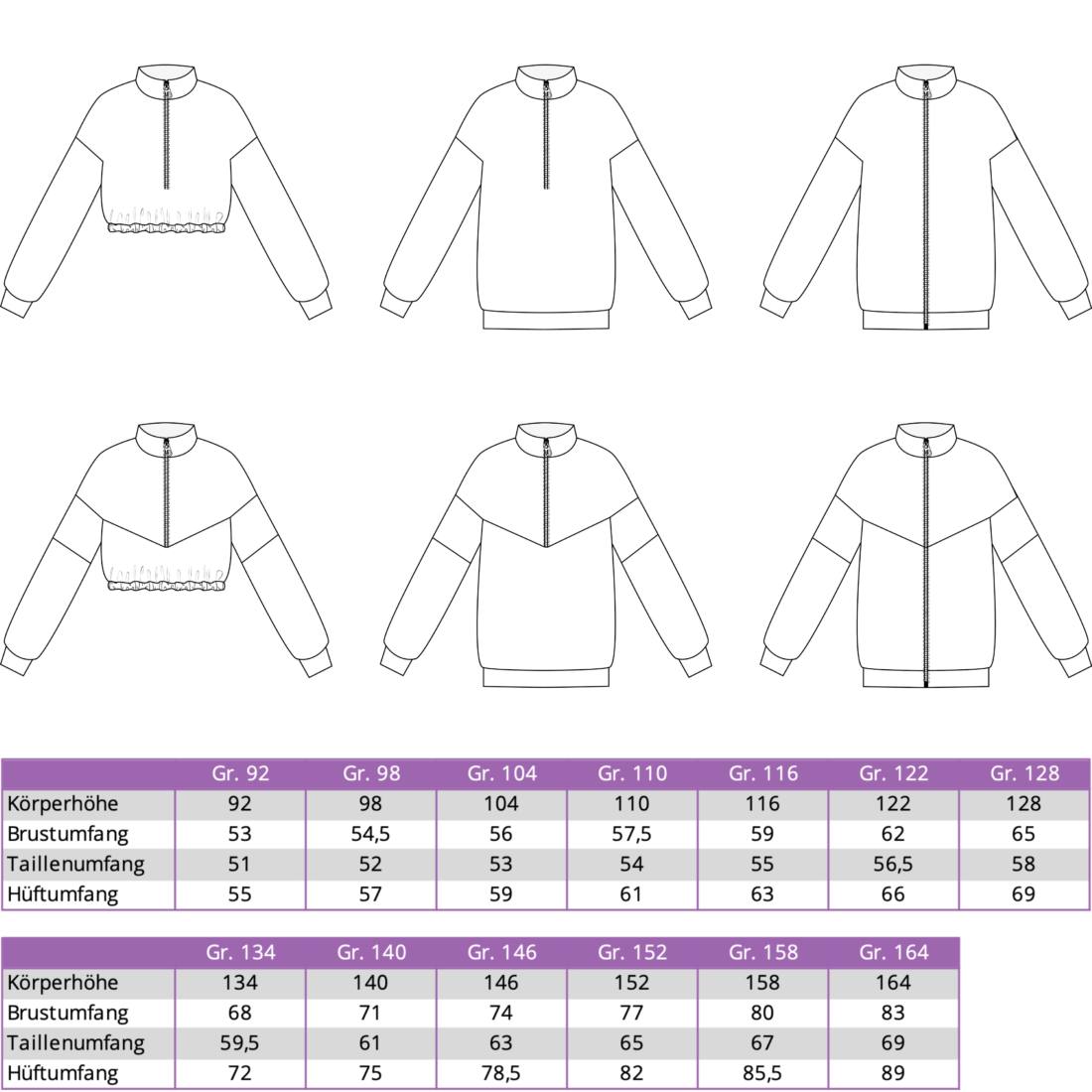 Kinder Sweater BUKA (Papierschnittmuster)