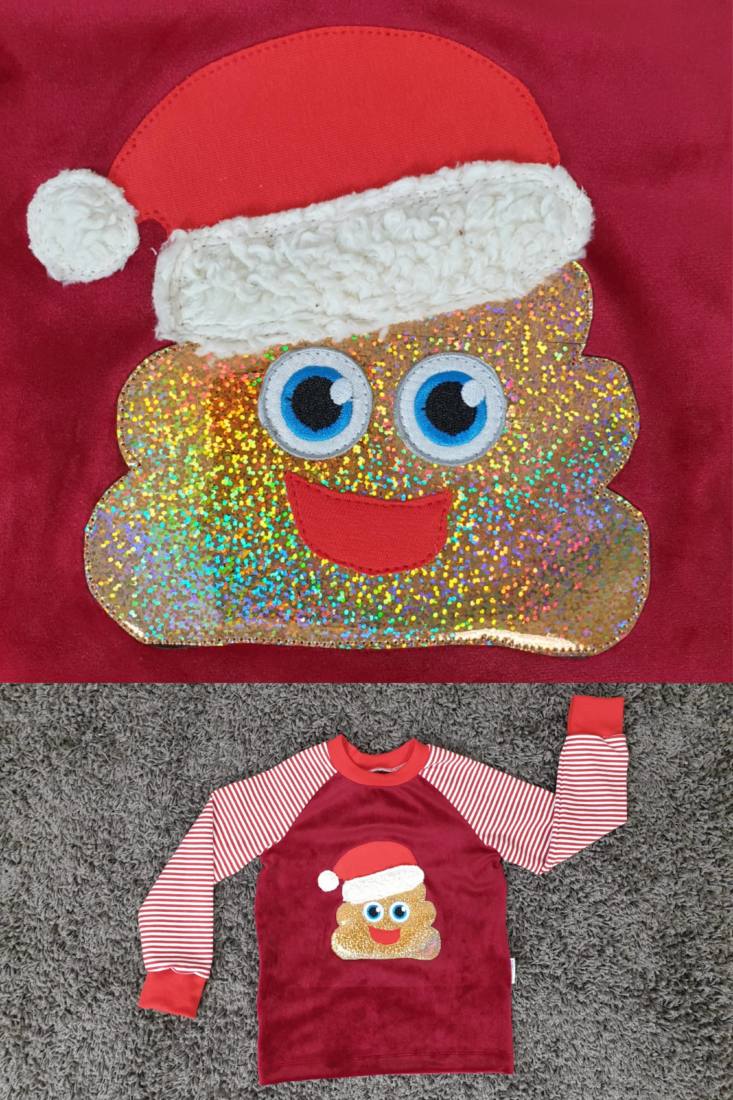 Cover Weihnachtskackhaufen Applikationsvorlage