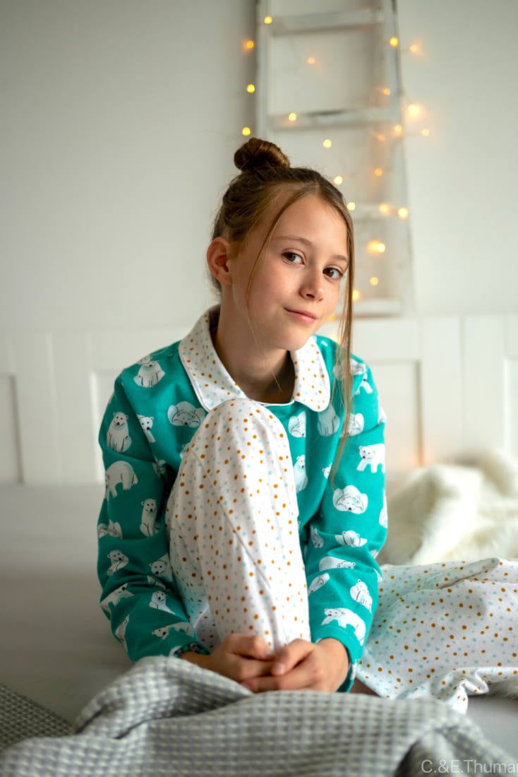 Kinder Pyjama TIDUR (Papierschnittmuster)