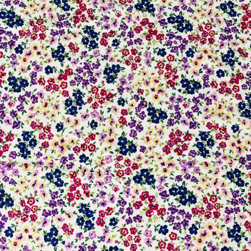 Viscose crepe jersey scattered flowers