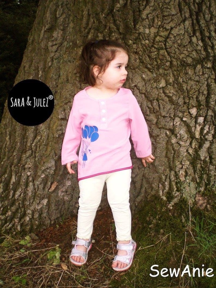 Kinder Bluse MINI LANEA naehen Sara Julez 3