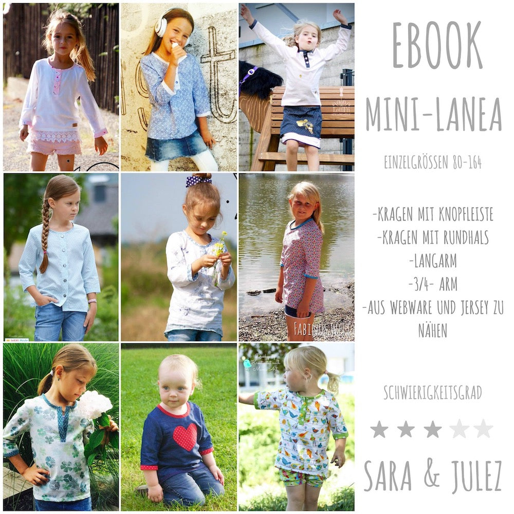 Kinder Bluse MINI LANEA naehen Sara Julez 7