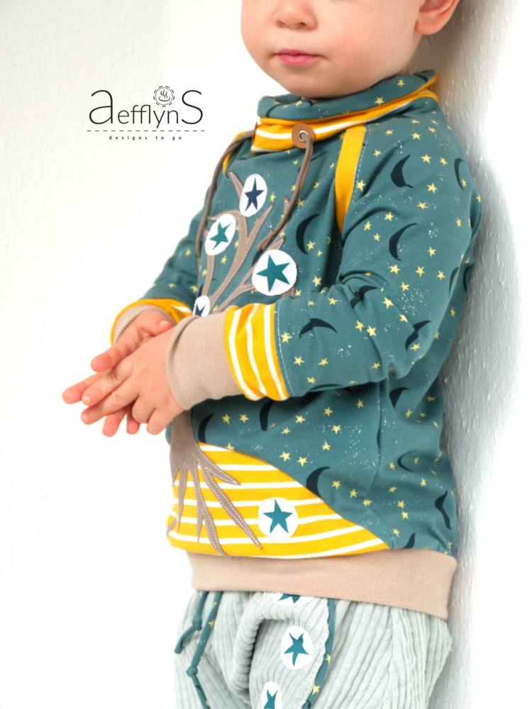 Kinder Pulli naehen MiniMars 00017
