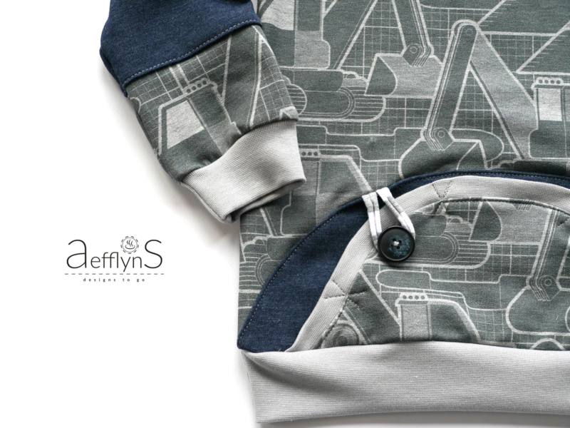Kinder Pulli naehen MiniMars 00020