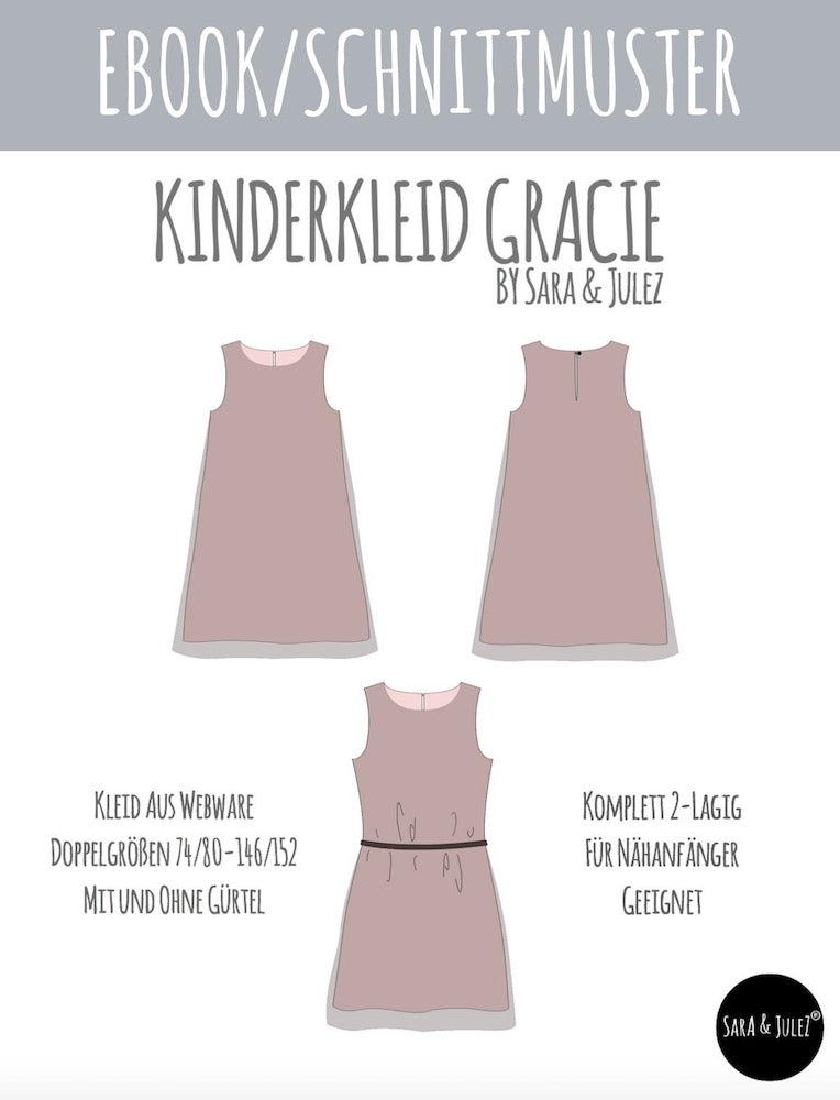 Kinderkleid GRACIE naehen Sara Julez 9