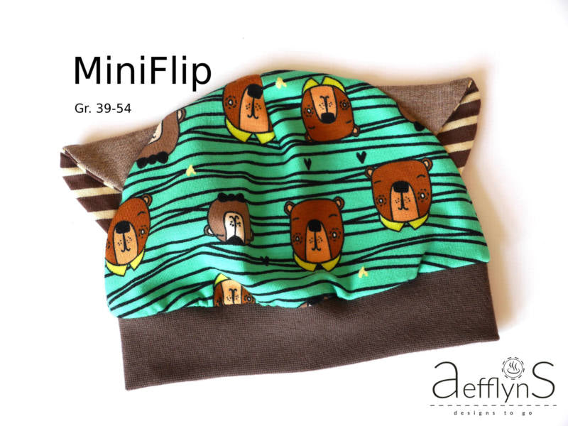 Kindermuetze naehen MiniFlip 5 Naehfrosch