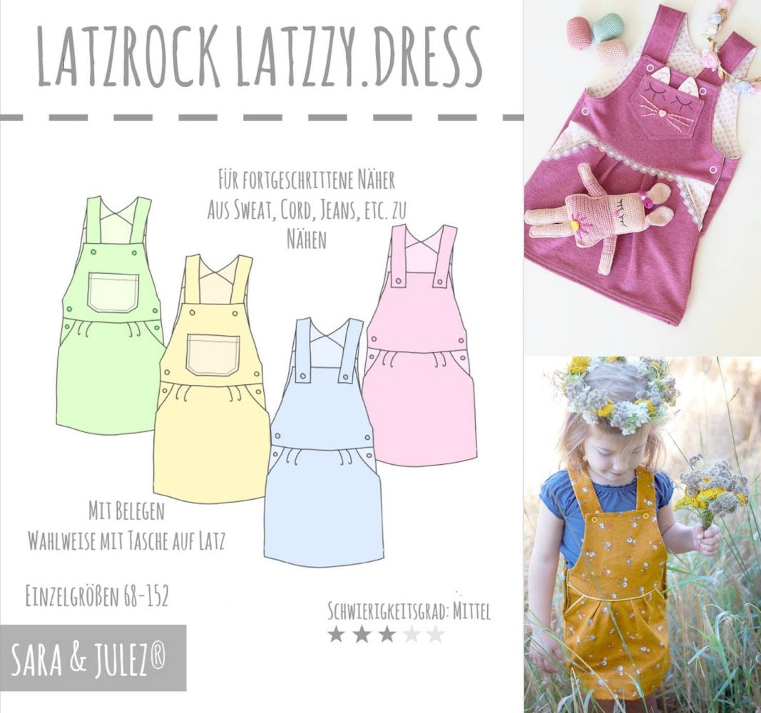 Latz Rock LATZZY DRESS naehen Sara Julez 6