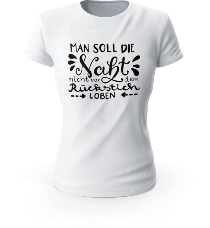 Man soll die Naht nicht vor dem Rueckstich loben MOCKUP