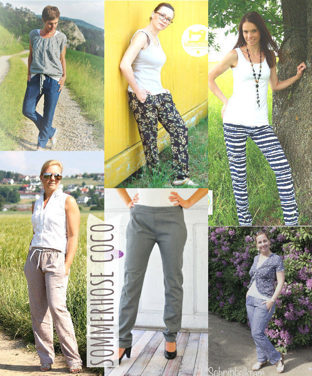 Sommer Hose naehen COCO Sara Julez 1