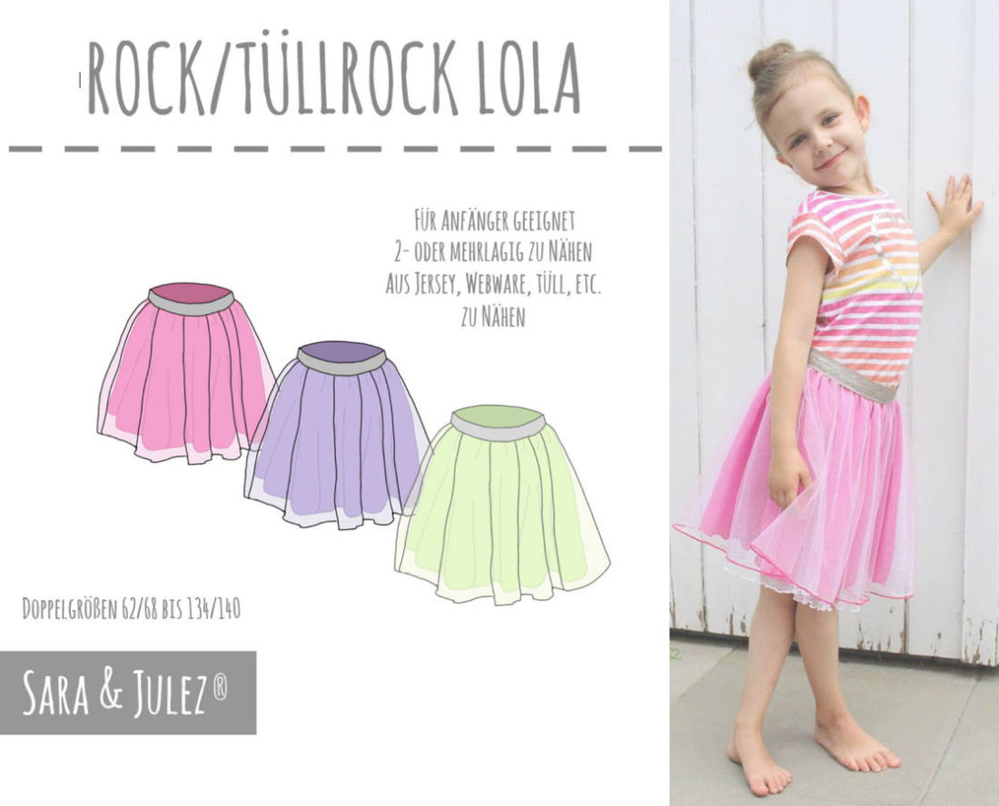 Tuellrock LOLA naehen Sara Julez 5