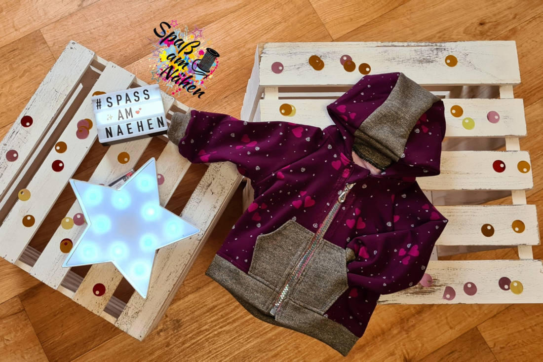baby jacke naehen KRIM 28
