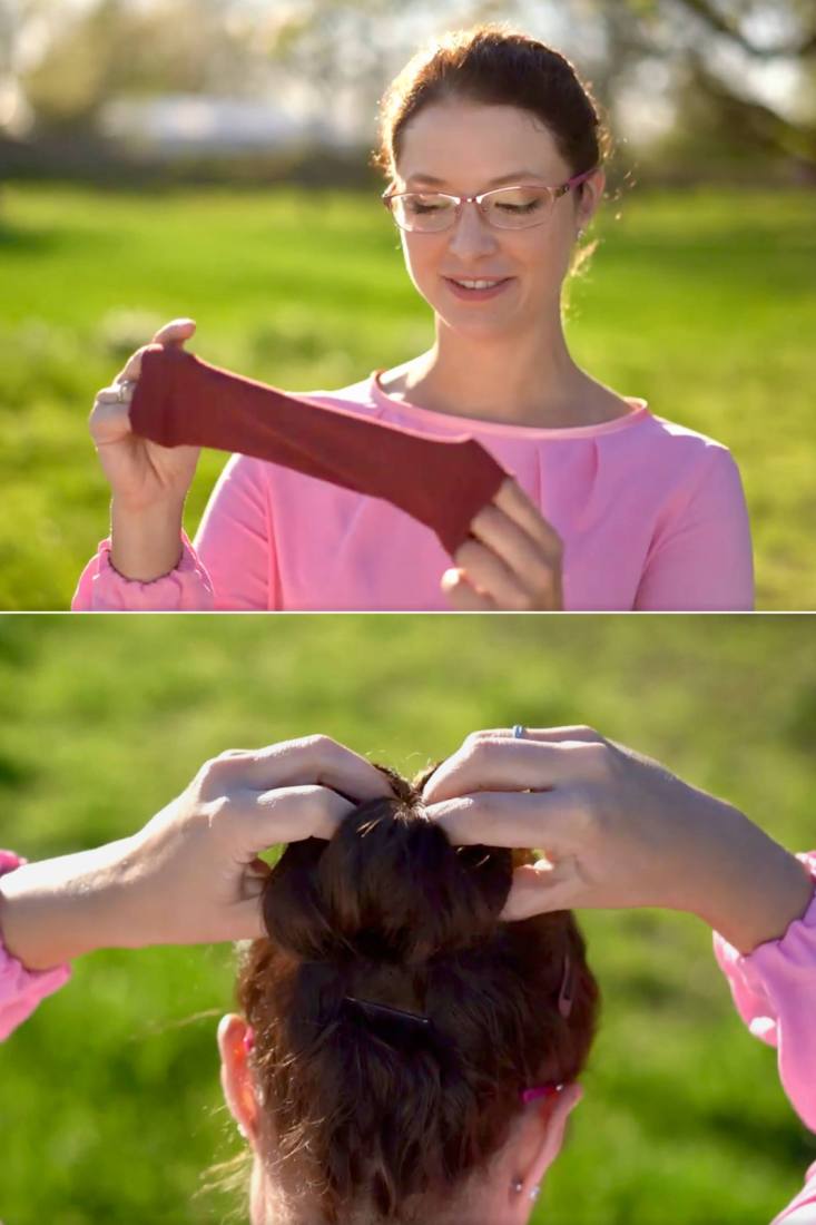 cover dutt socke messy bun