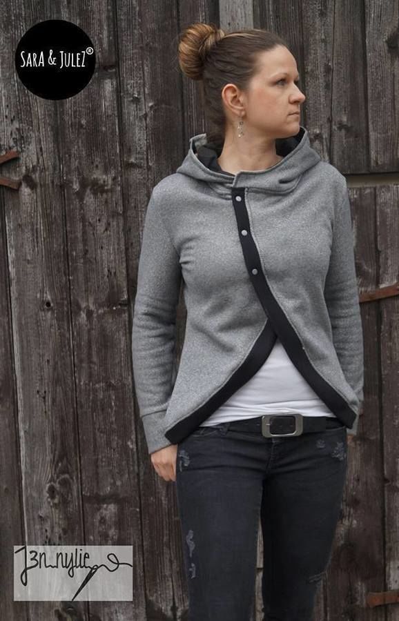 damen sweat jacke naehen neesha 2