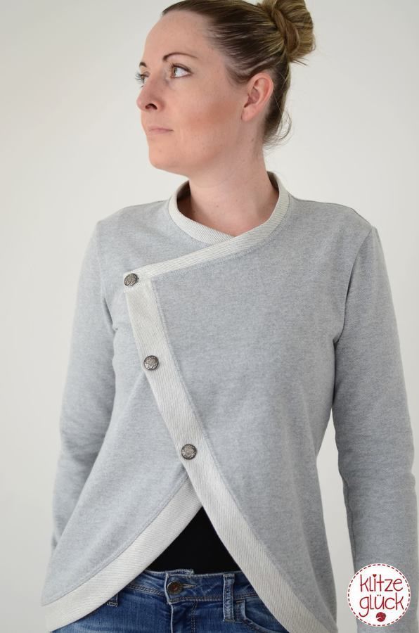 damen sweat jacke naehen neesha 3