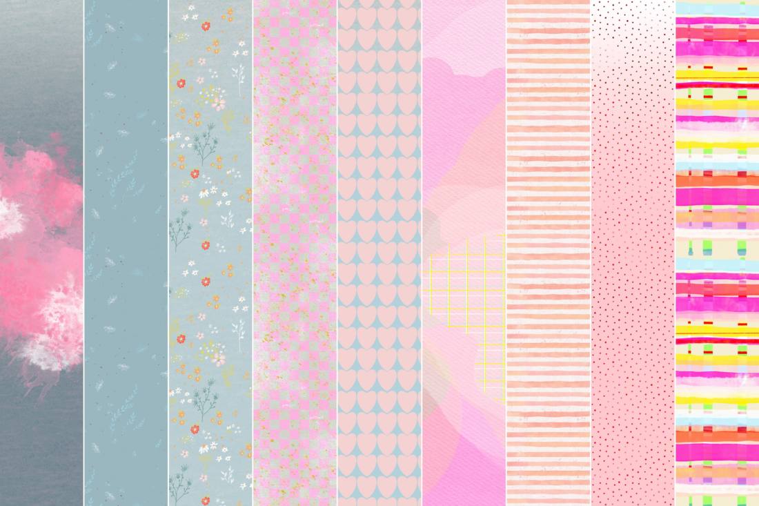 digitale papiere hase rosalie