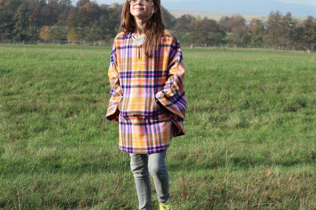 kinder poncho naehen 20