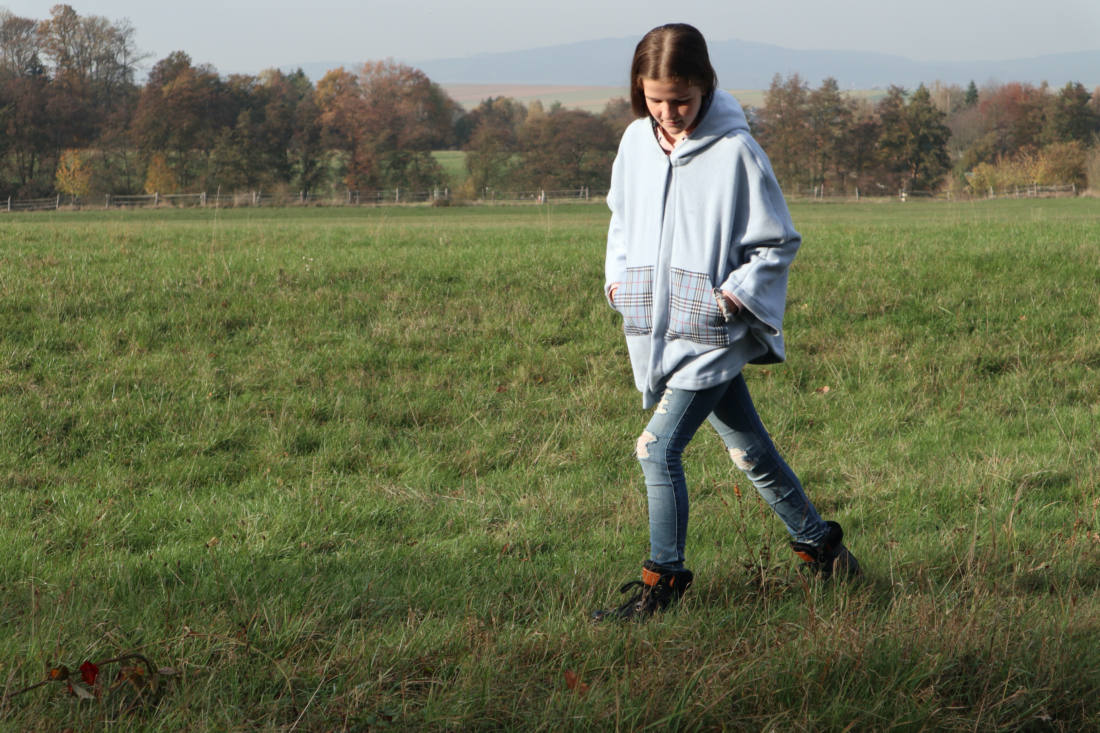 kinder poncho naehen 24