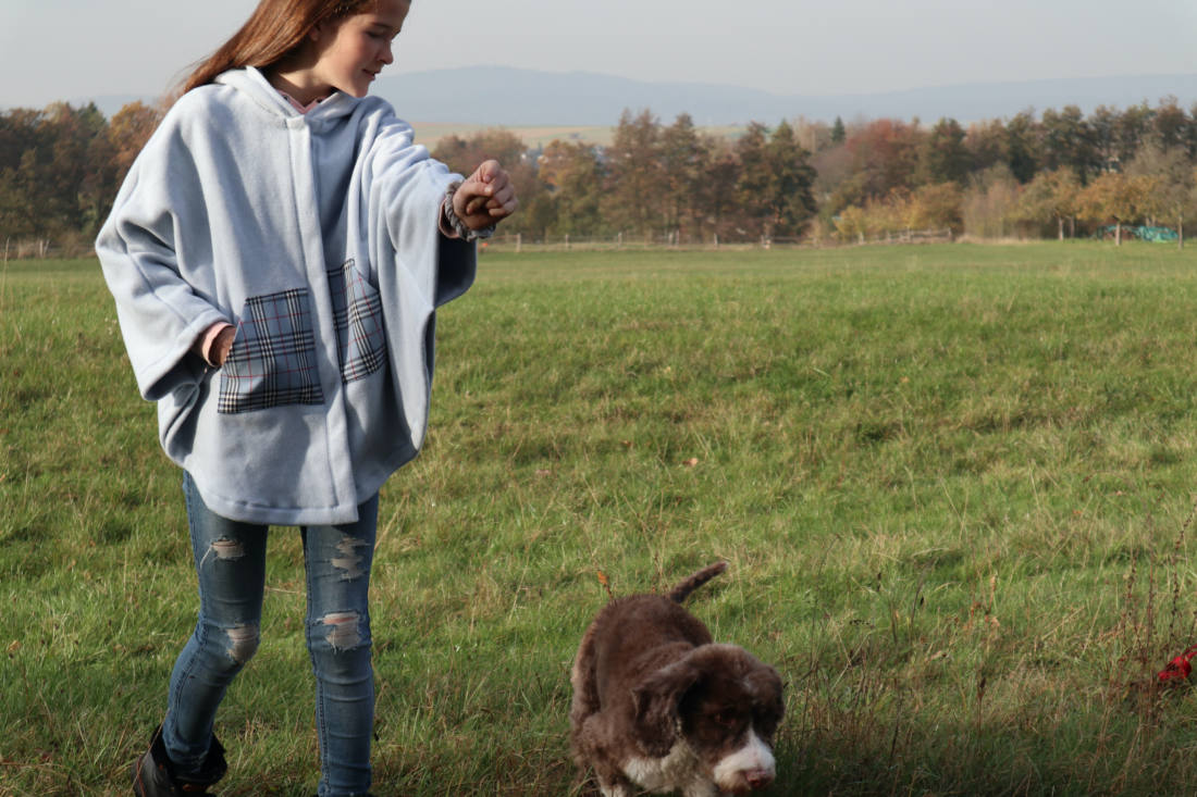 kinder poncho naehen 25