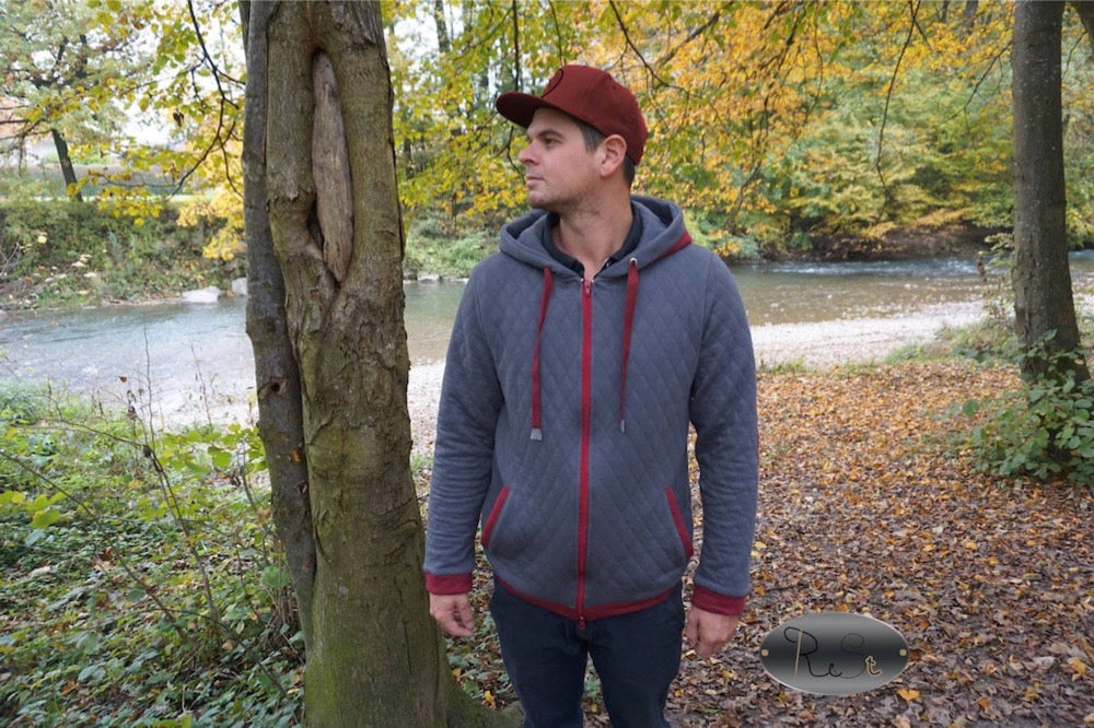 reissverschluss jacke naehen zipp jacket 7 cr