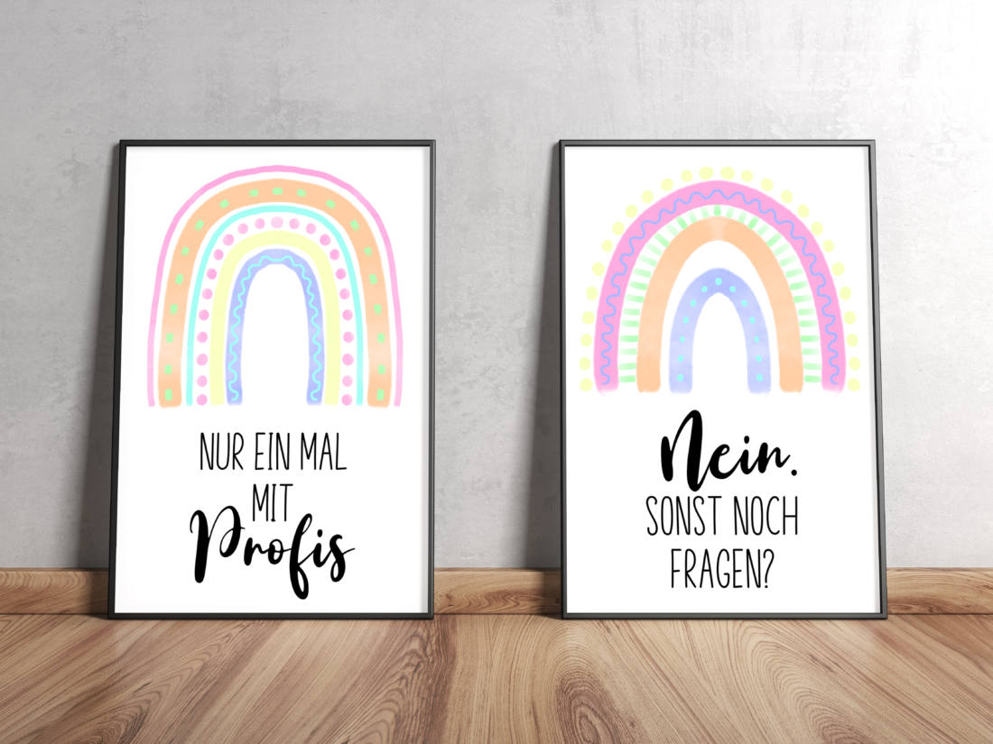 sprueche regenbogen mockup 2 printables