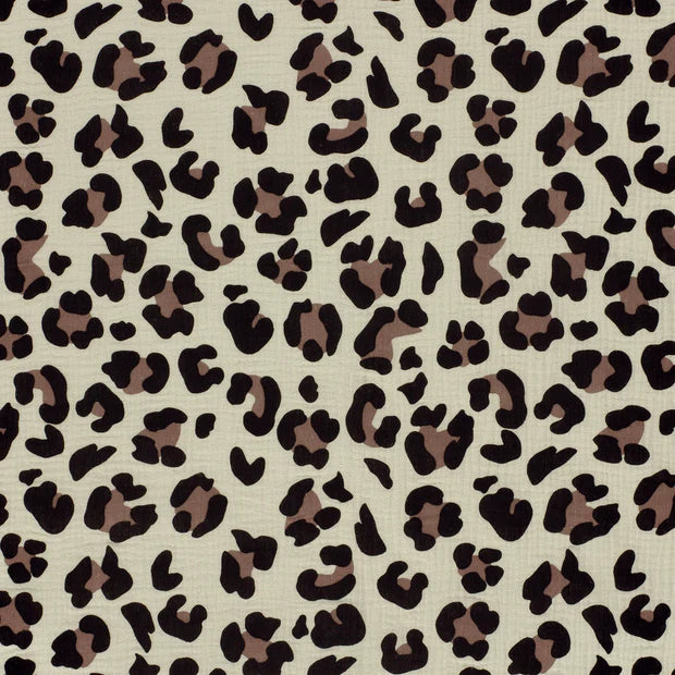 Musselin Leopard Animal Print - VORBESTELLUNG -