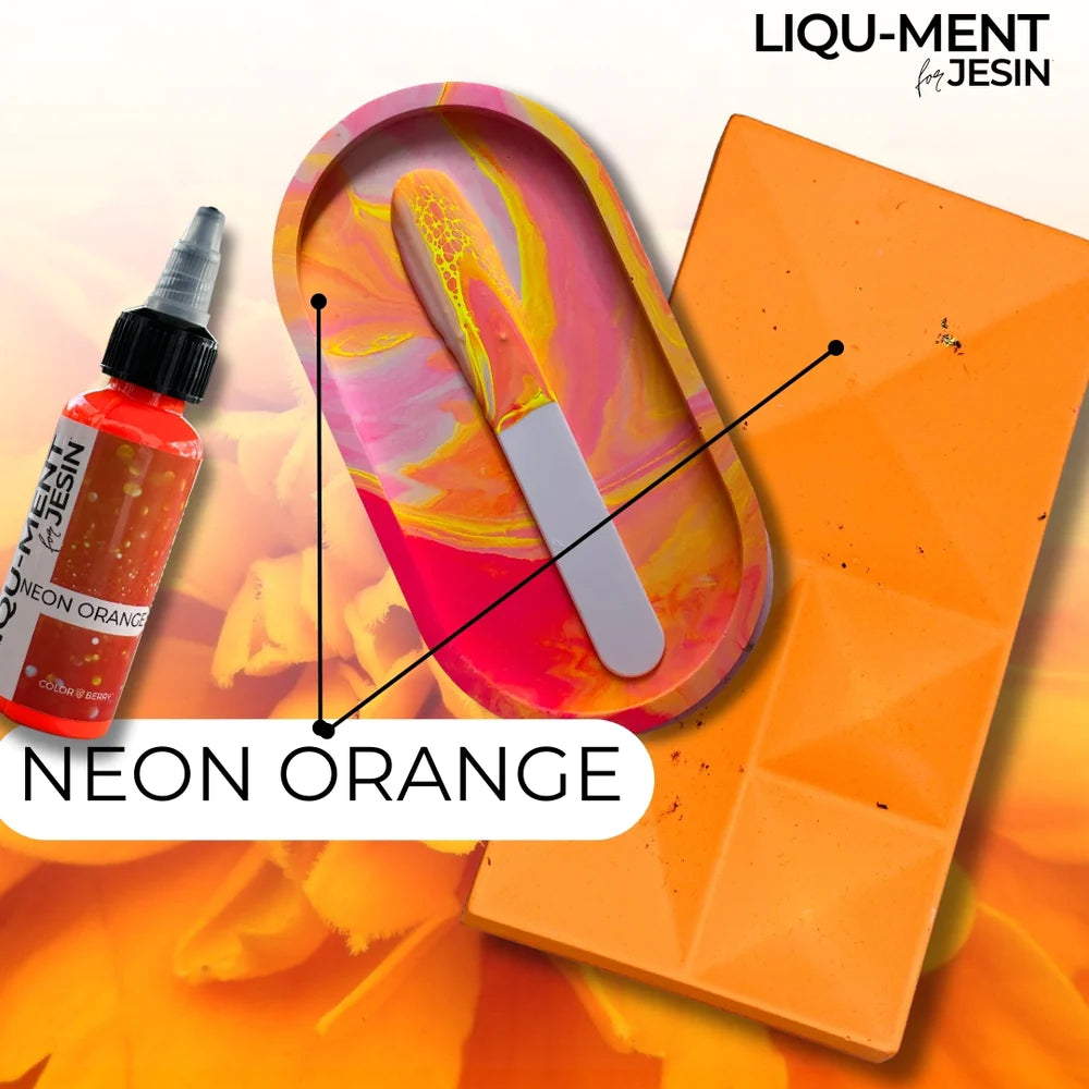 Lique-Ments - NEON ORANGE - 50 ml Farbe für Gießpulver