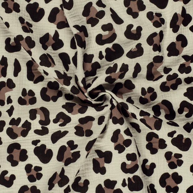 Musselin Leopard Animal Print - VORBESTELLUNG -