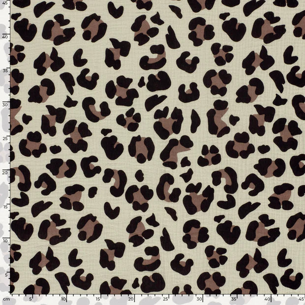 Musselin Leopard Animal Print - VORBESTELLUNG -