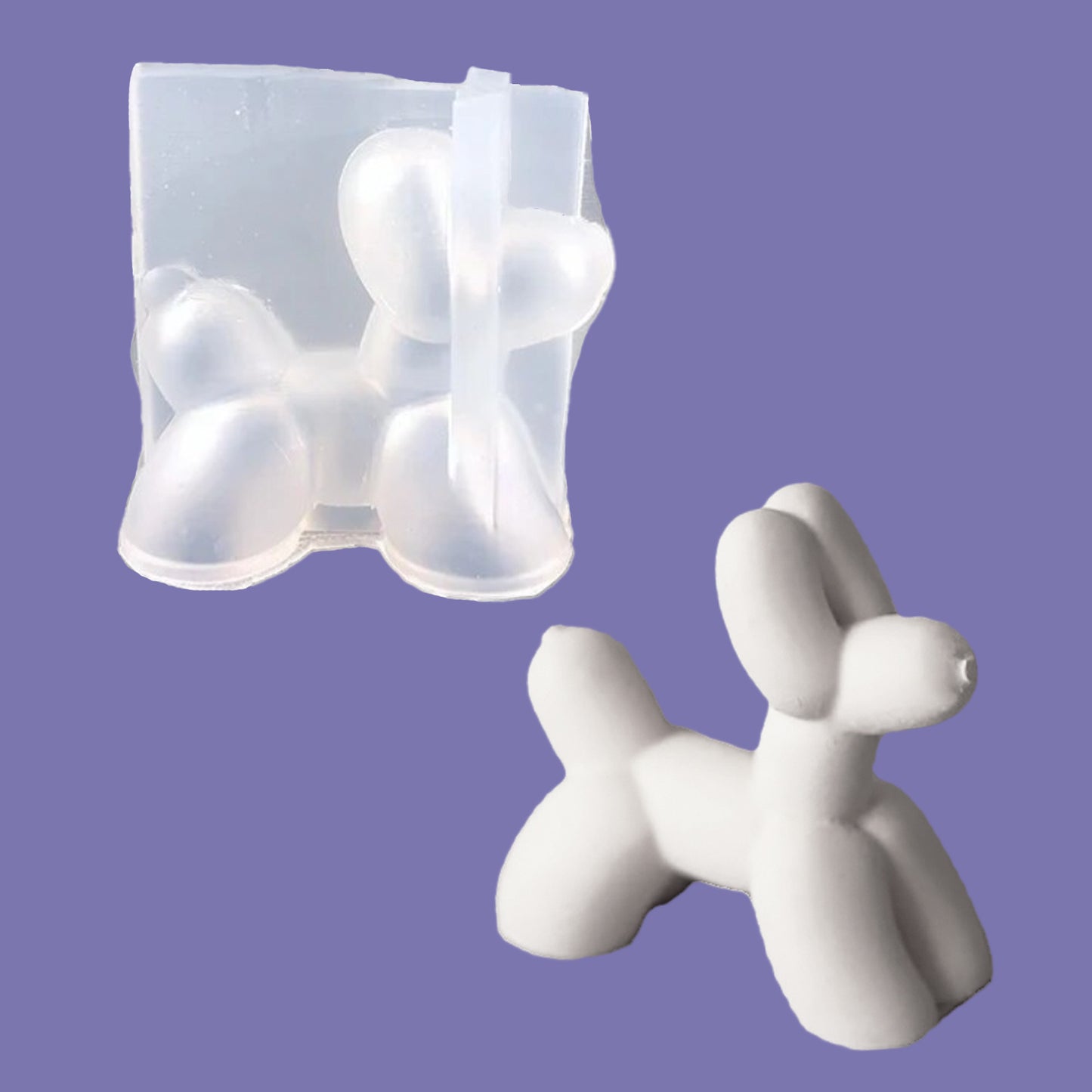 Silikon Gießform Luftballon Hund Mini