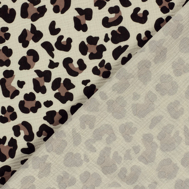 Musselin Leopard Animal Print - VORBESTELLUNG -