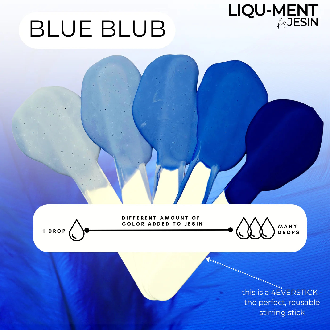 Lique-Ments - BLUE BLUB - 50 ml Farbe für Gießpulver