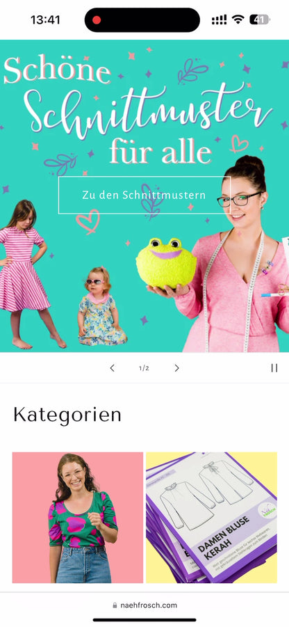 Nähfrosch Schnittmuster Flatrate