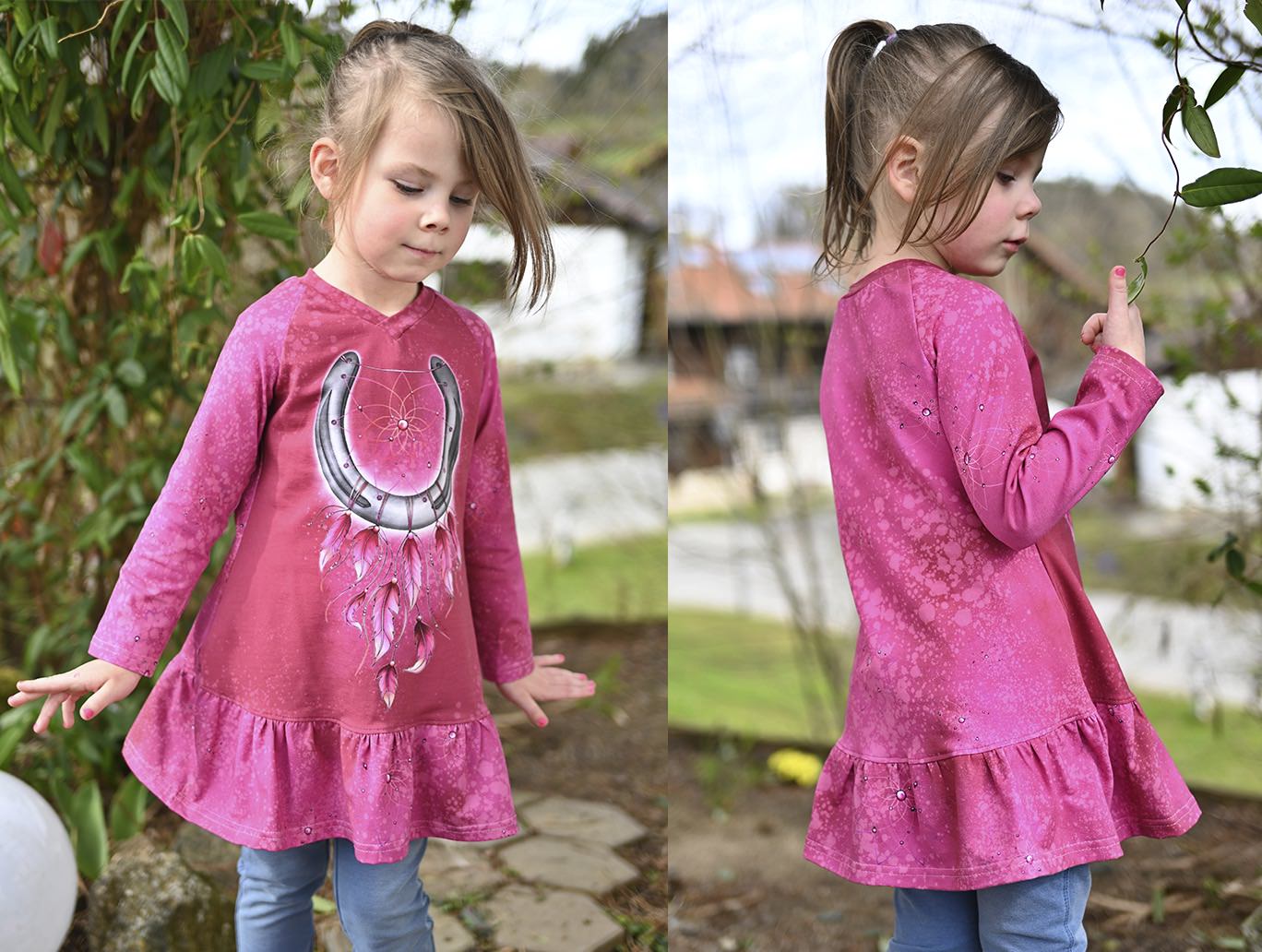 Kinder Tunika Shirt Kleid ABBIE