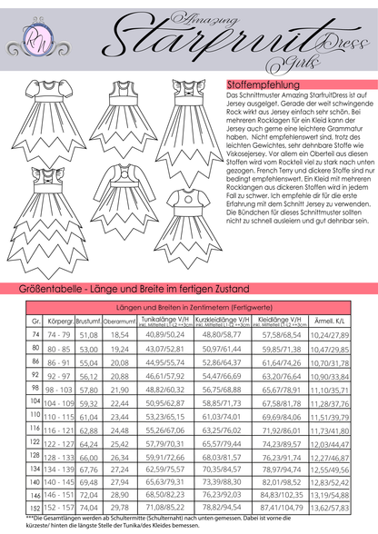 Kinder Kleid AMAZING STARFRUITDRESS