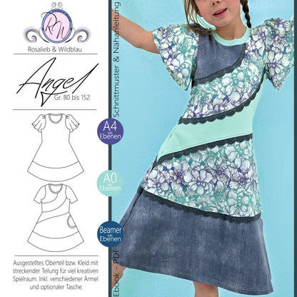 Kinder Kleid Shirt ANGEL