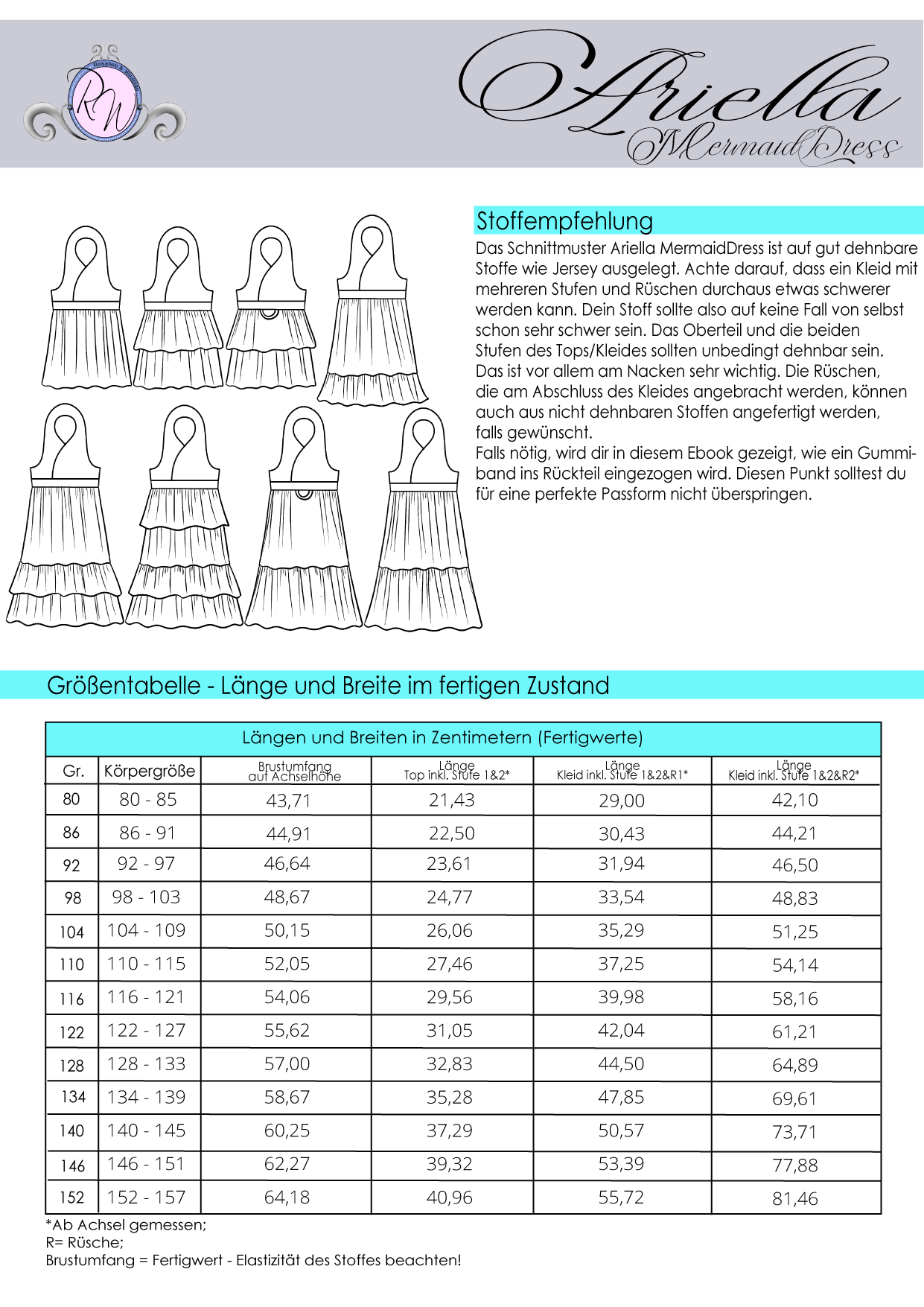 Kinder Kleid Top ARIELLA MERMAIDDRESS