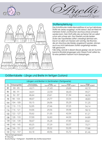 Kinder Kleid Top ARIELLA MERMAIDDRESS