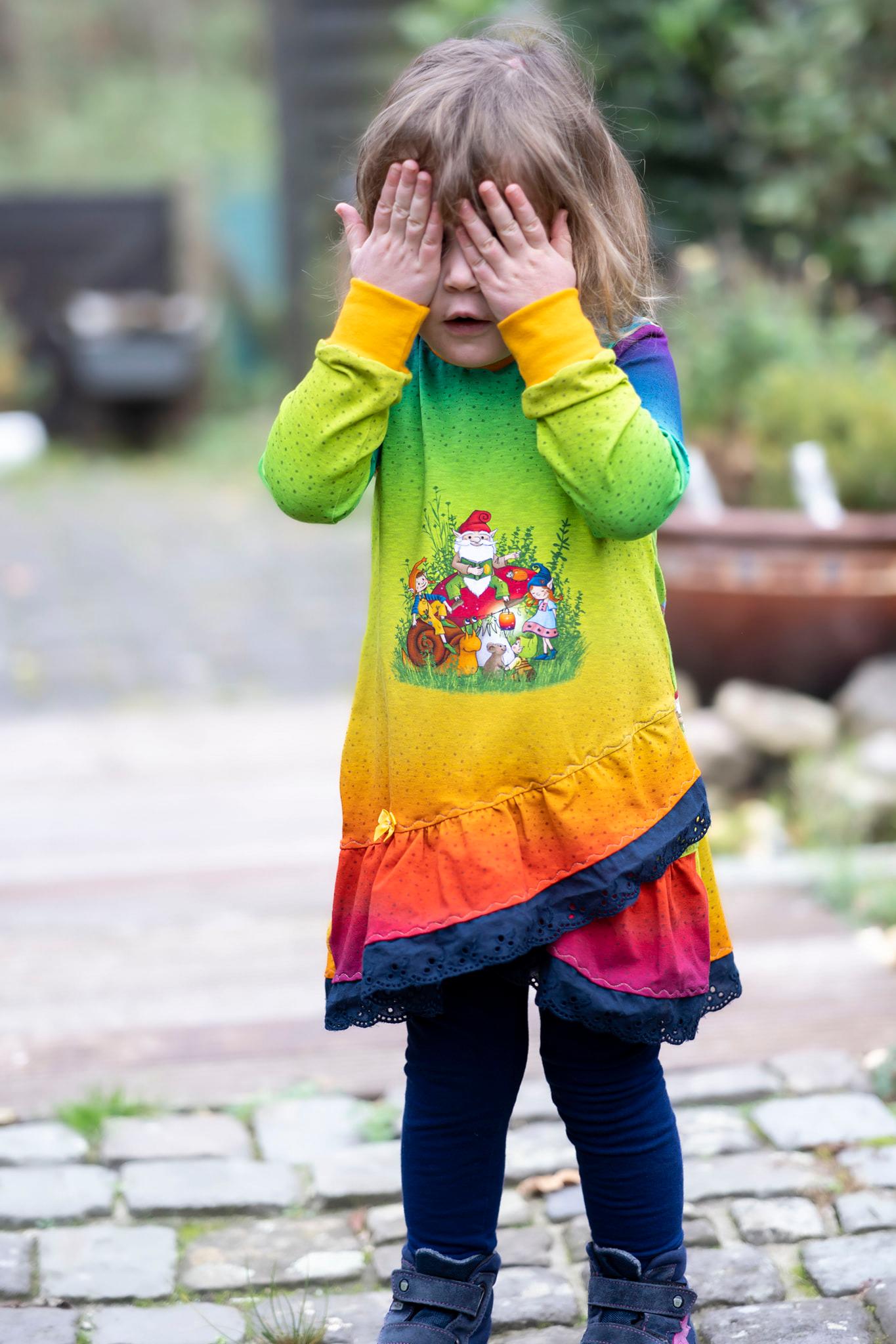 Kinder Kurzkleid Tunika Longhoodie AYA