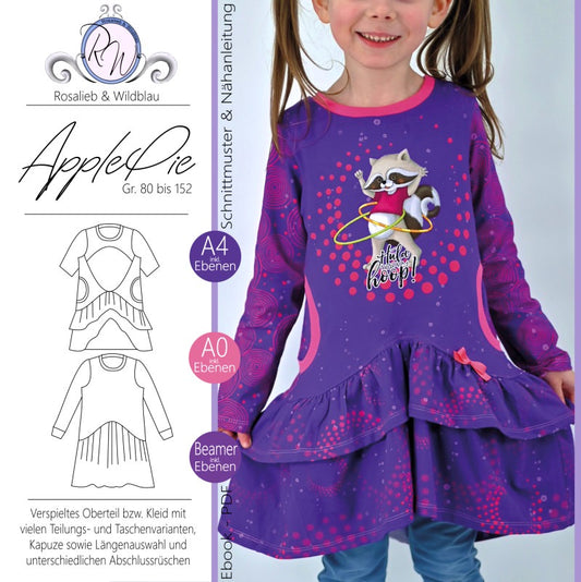 Kinder Shirt Kleid APPLEPIE