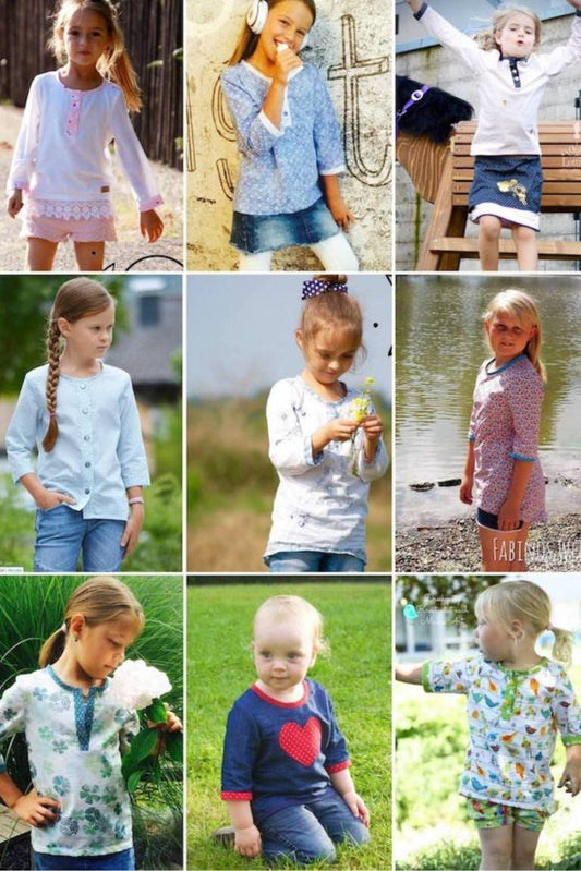 Kinder Bluse MINI LANEA Cover Sara Julez