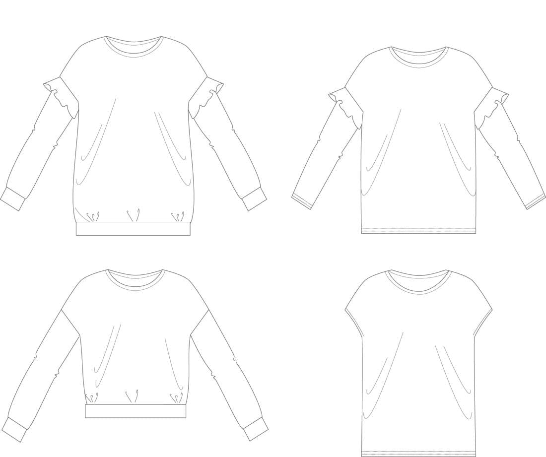 Kinder Shirt LEMBUT (Papierschnittmuster)