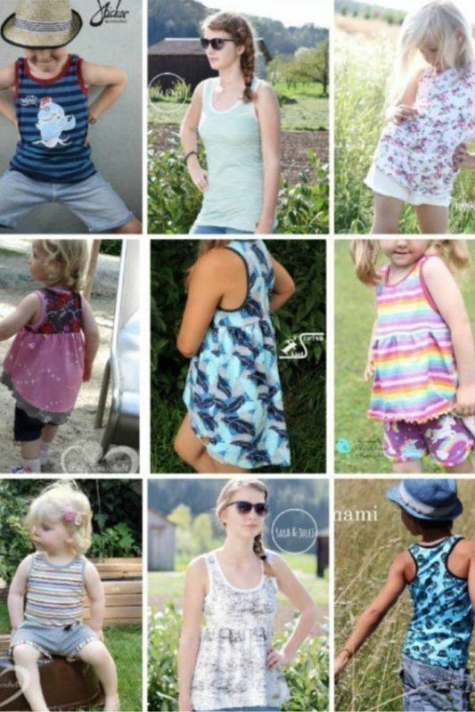 Tanktop Racerback-Top Babydoll MINI MAISIE Cover Sara Julez