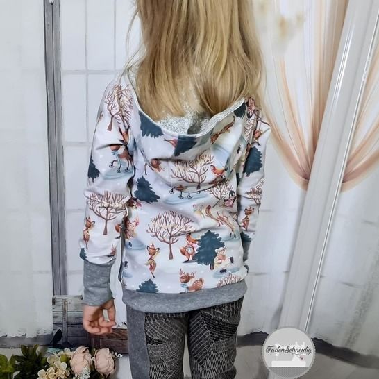 raglan pullover naehen button kinder 5