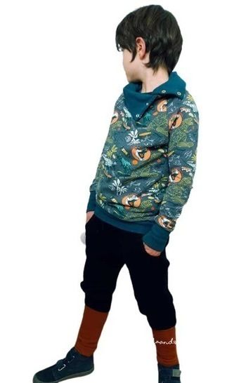 raglan pullover naehen button kinder 6